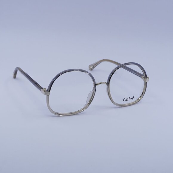 Chloe CH0032O 003 Round Eyeglasses 55mm - Grey - Picture 5 of 10